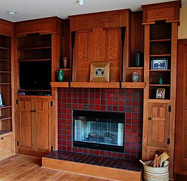 Built-In Cabinetry and Fireplace Surround